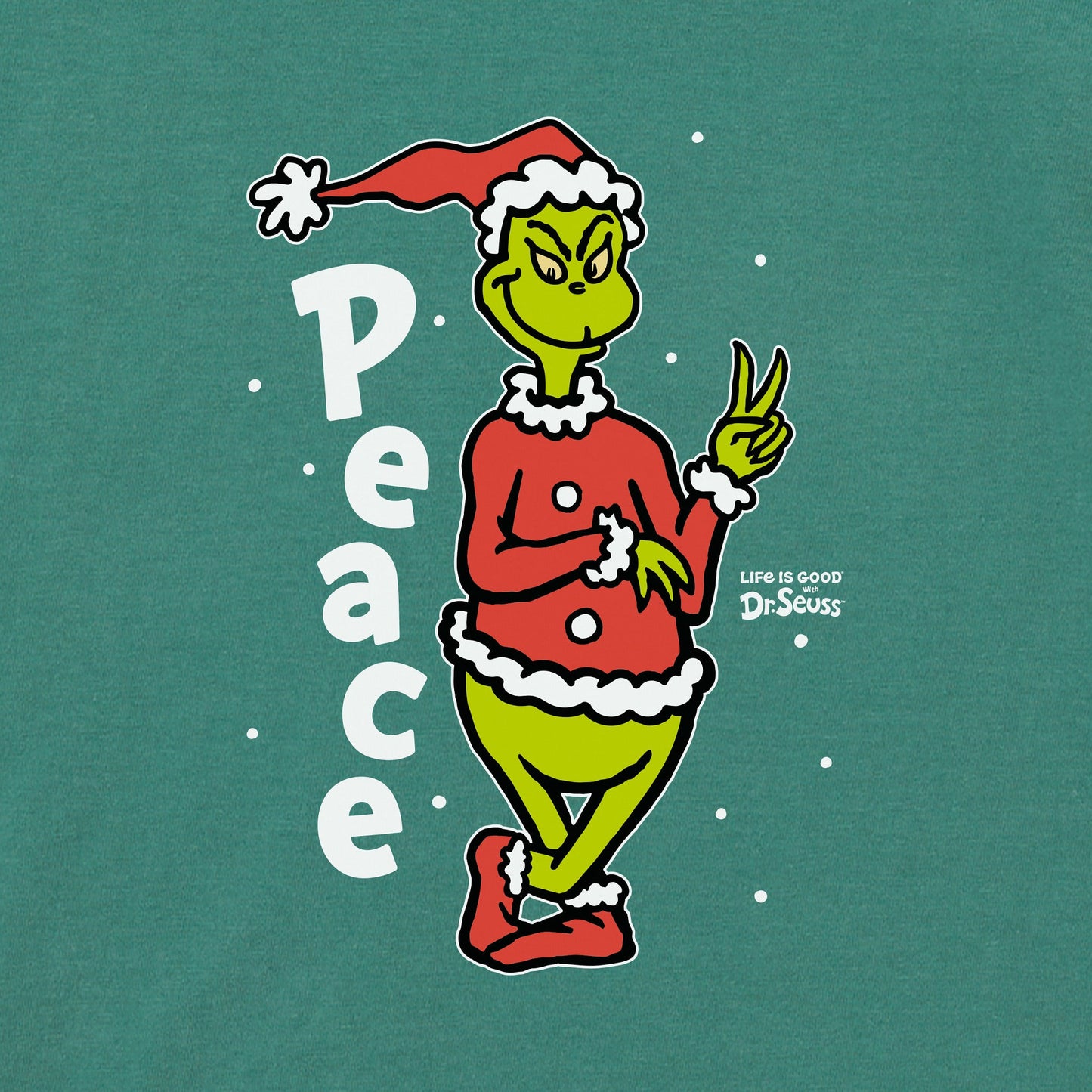 Men's Peace Grinch Long Sleeve Crusher Tee