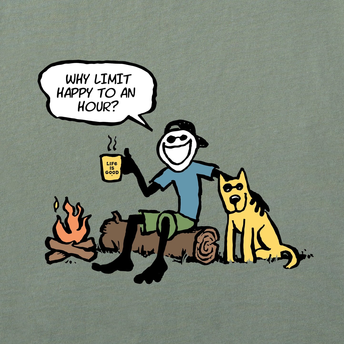 Men's Jake and Rocket Happy Hour Comic Short Sleeve Tee