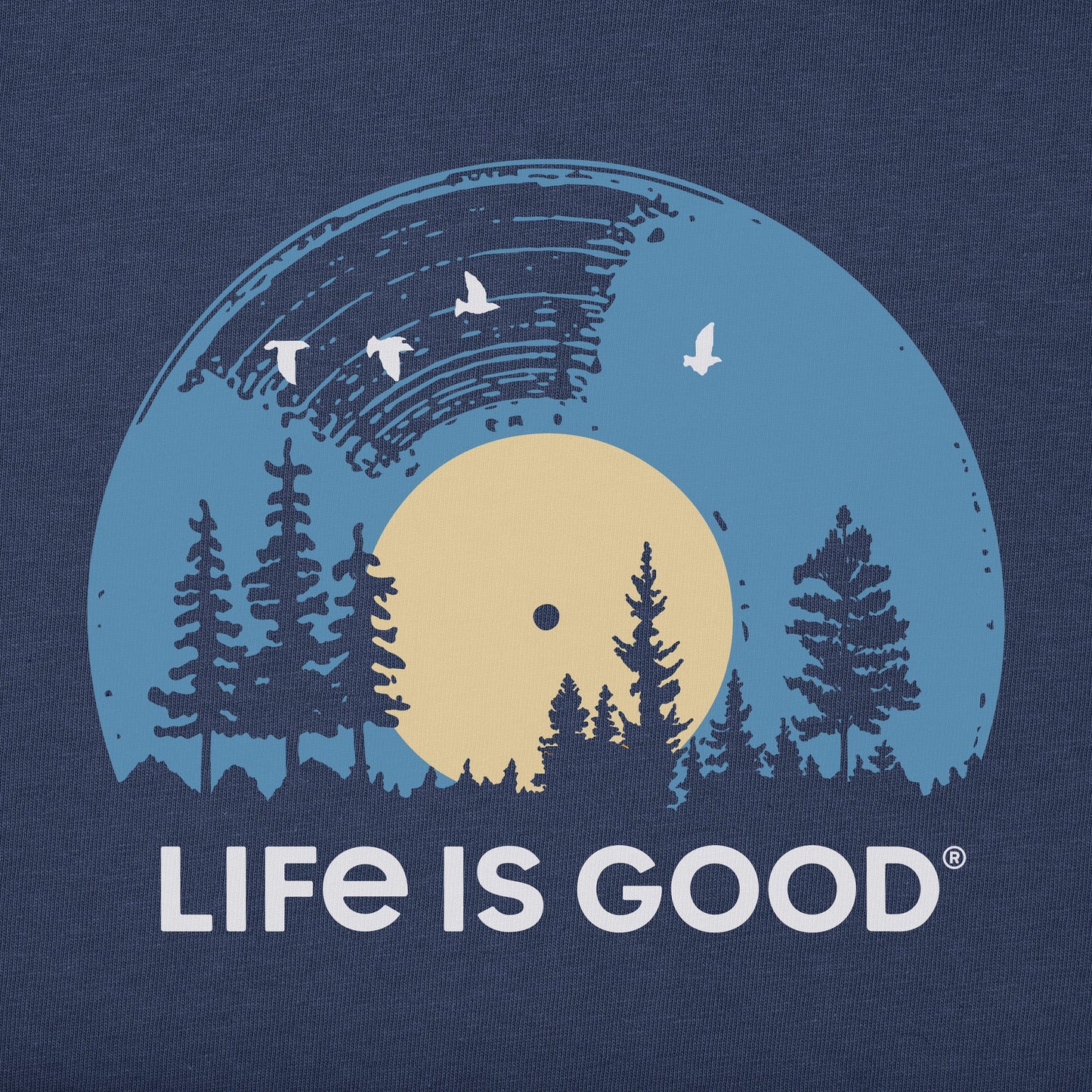 Men's Vinyl Sunset Long Sleeve Crusher Tee