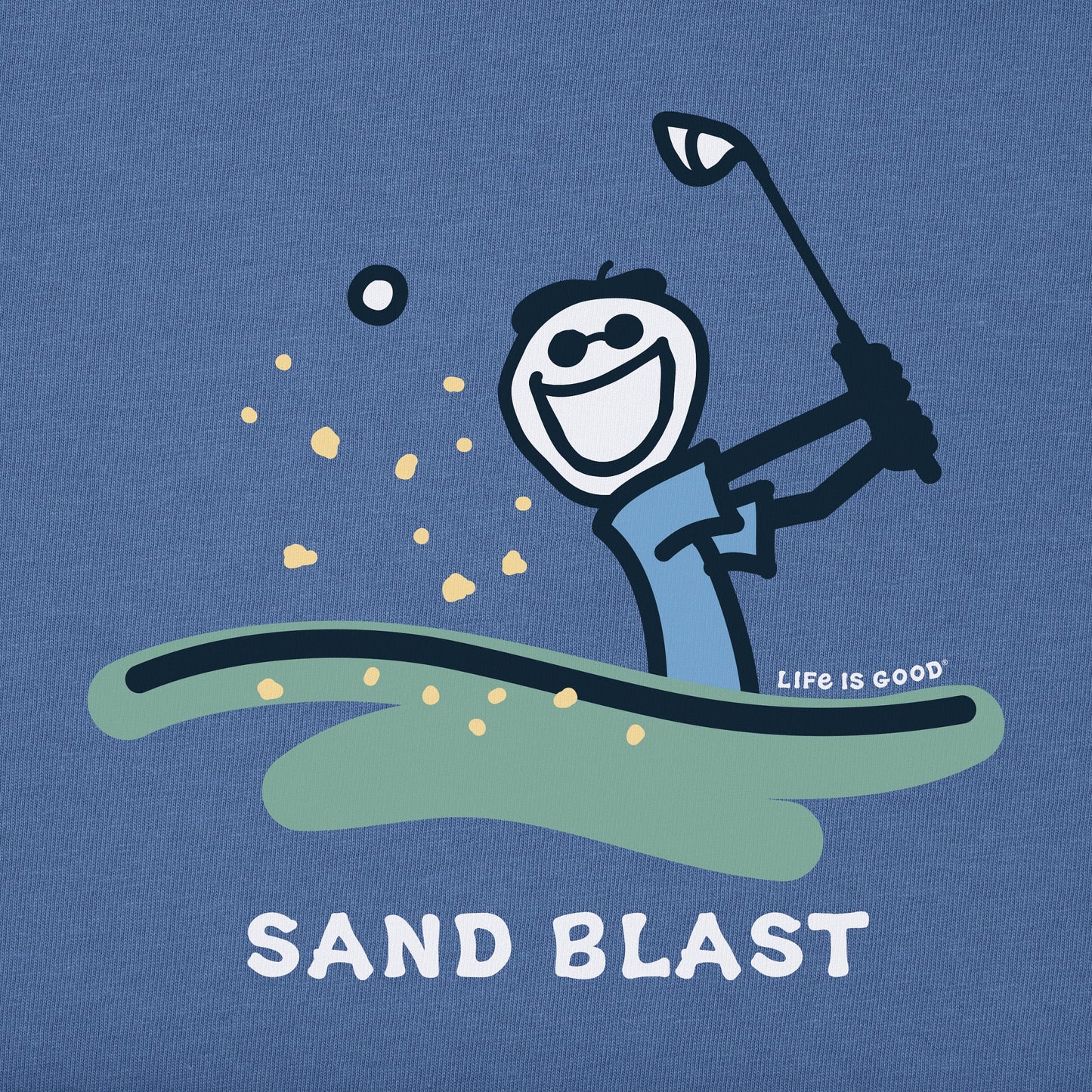 Men's Sand Blast Golf Long Sleeve Crusher Tee
