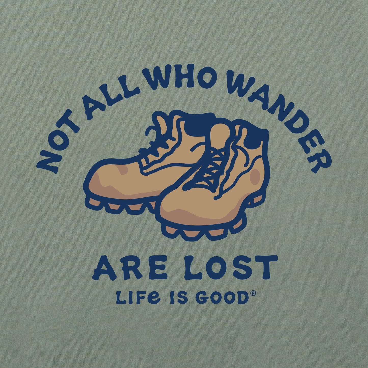 Men's Not All Who Wander Are Lost Long Sleeve Crusher Tee