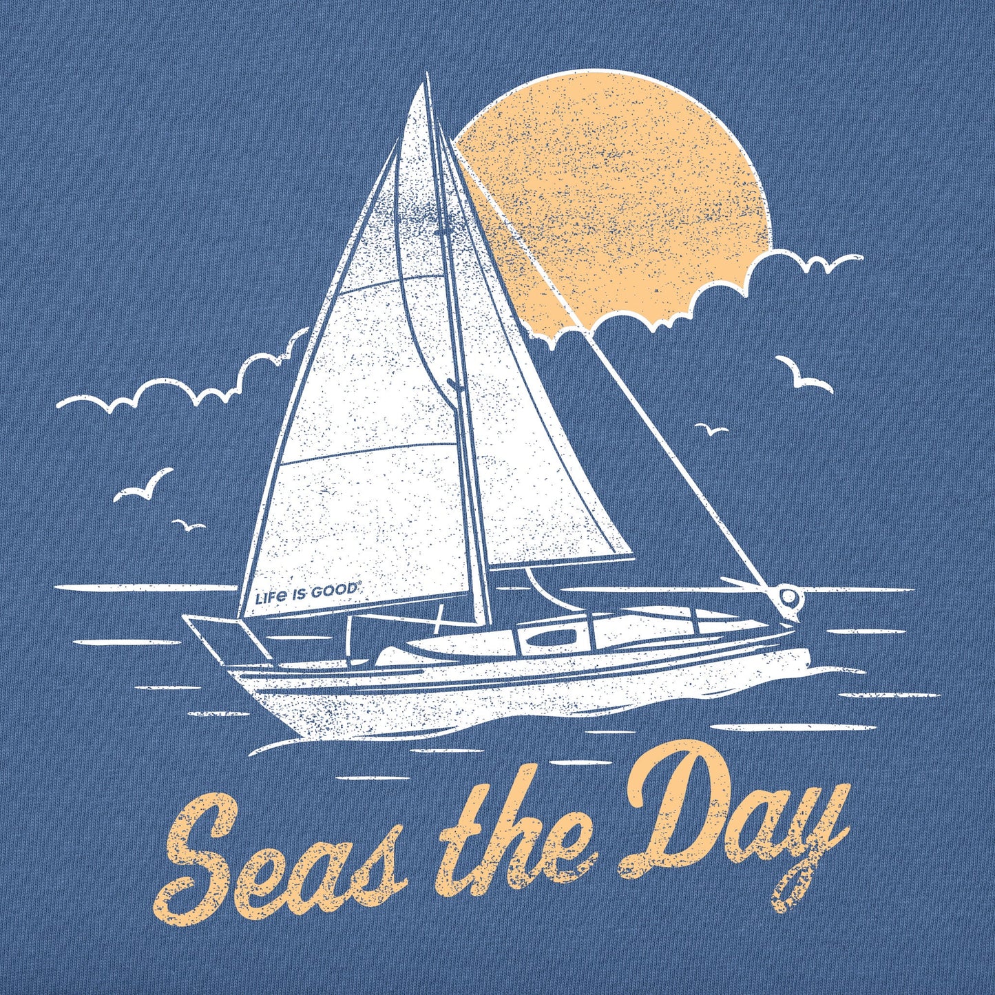 Men's Seas The Day Sailboat Short Sleeve Tee