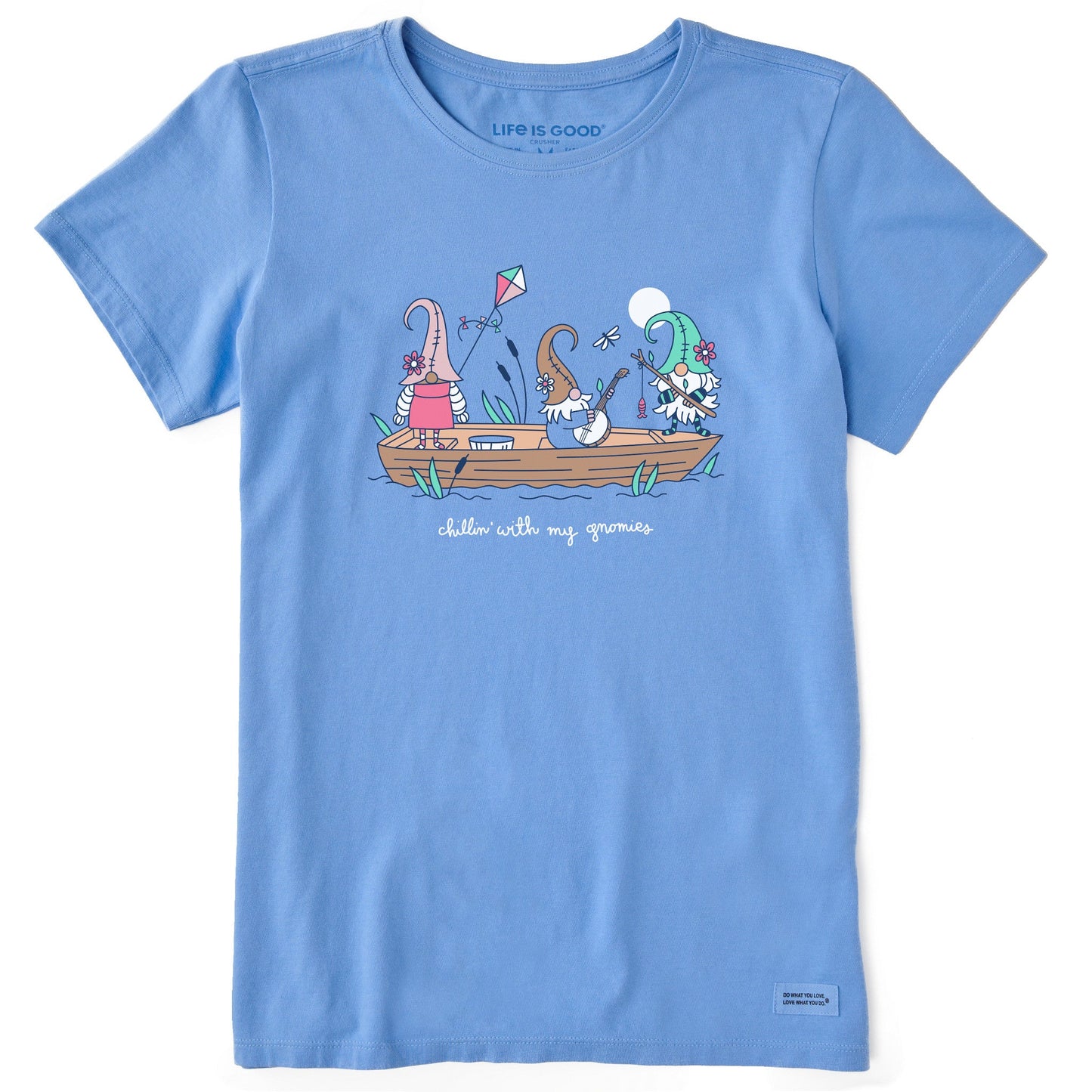 Women's Chillin' With My Gnomies Boat Short Sleeve Tee