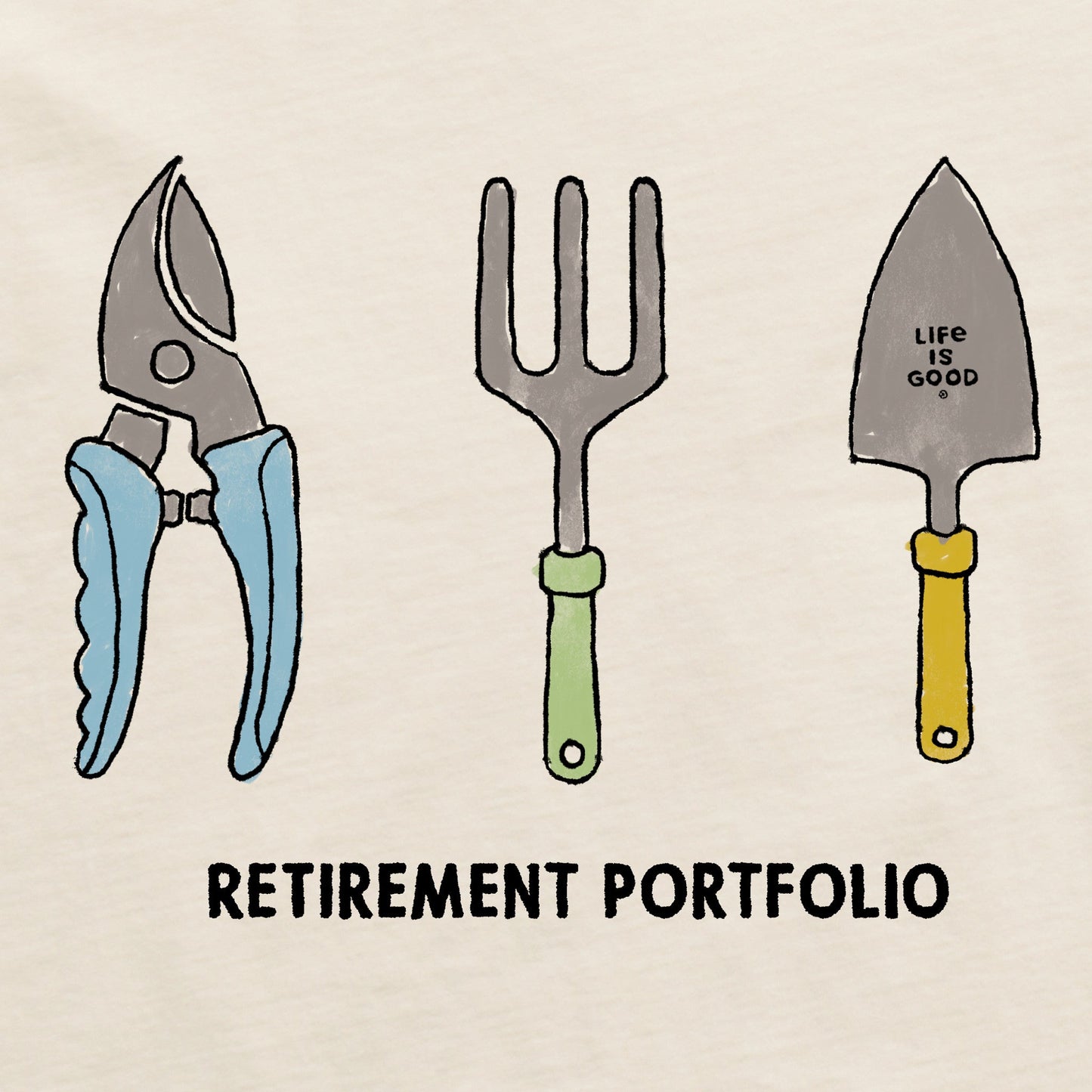 Men's Gardening Retirement Portfolio Short Sleeve Crusher Tee