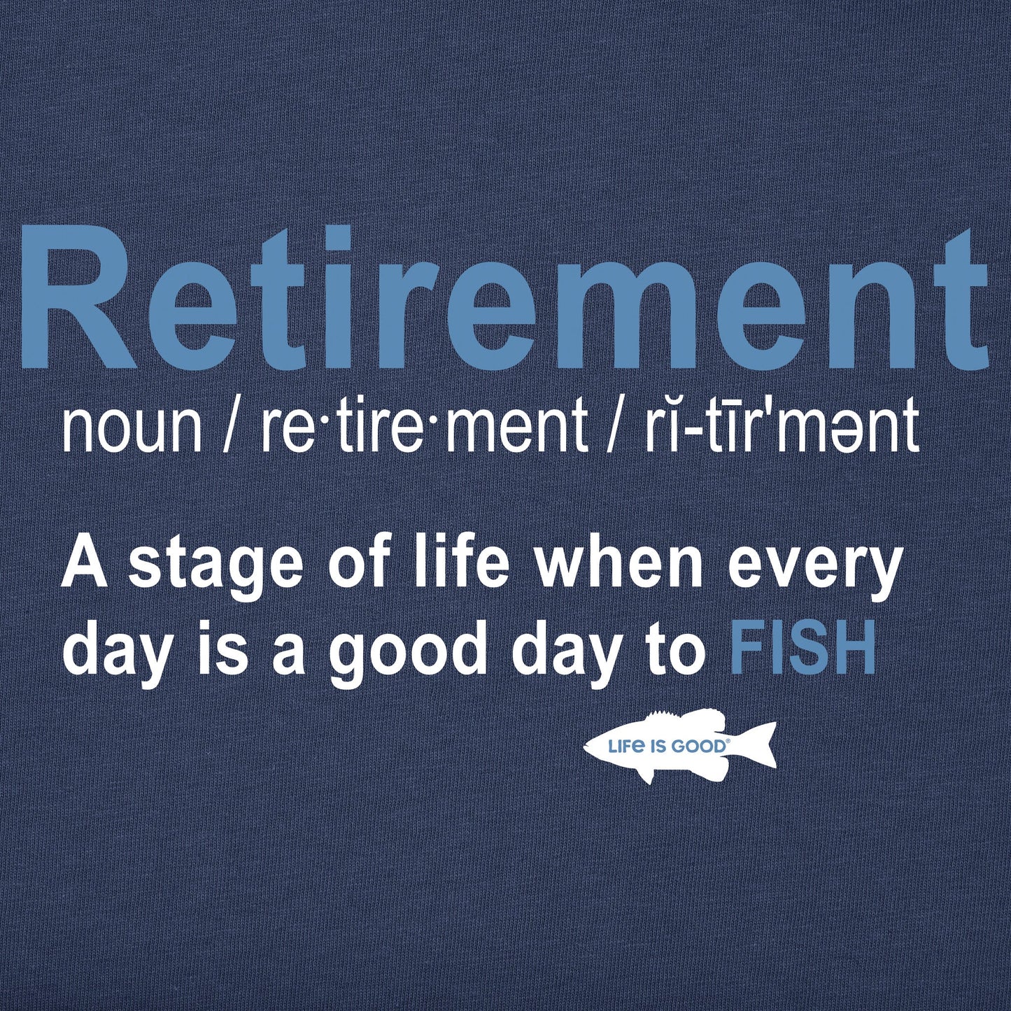 Men's Fish Retirement Defined Short Sleeve Tee