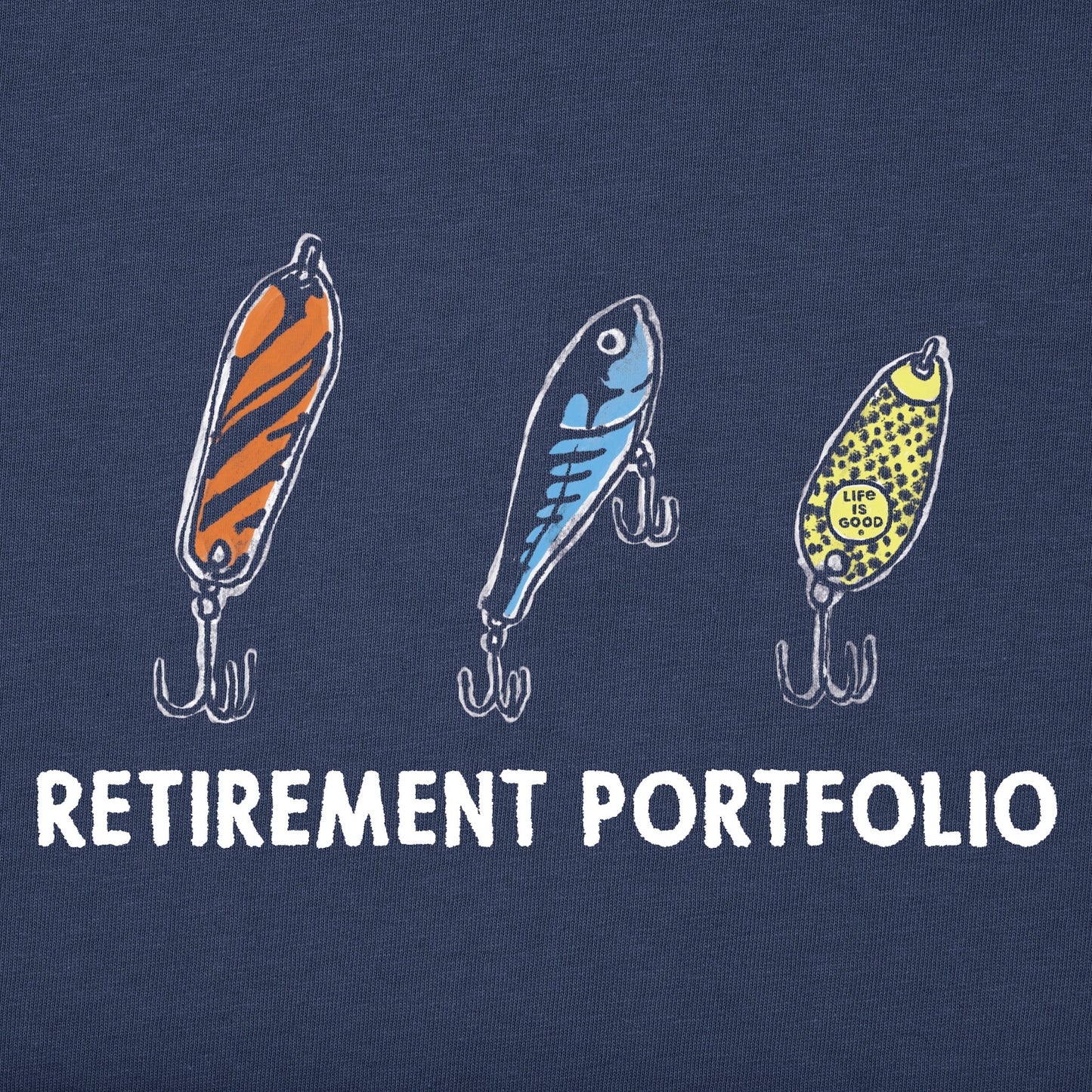 Men's Fishing Lures Retirement Portfolio Short Sleeve Tee