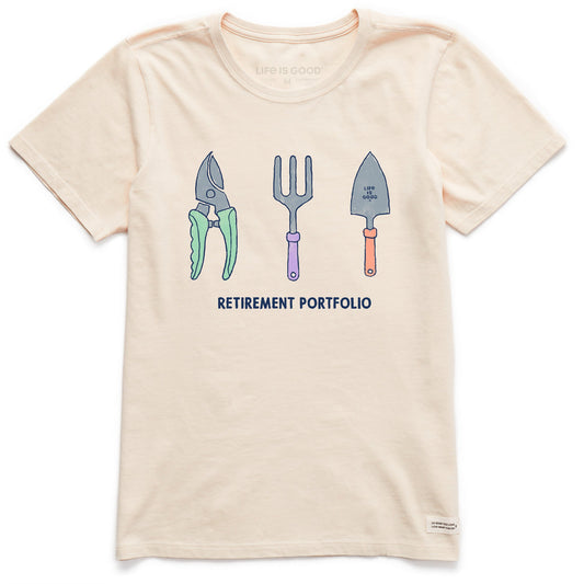 Women's Gardening Retirement Portfolio Short Sleeve Crusher Tee