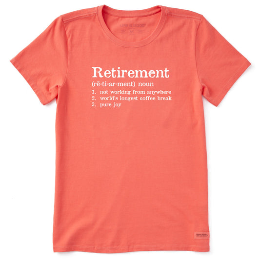 Women's Retirement Defined Short Sleeve Crusher Tee