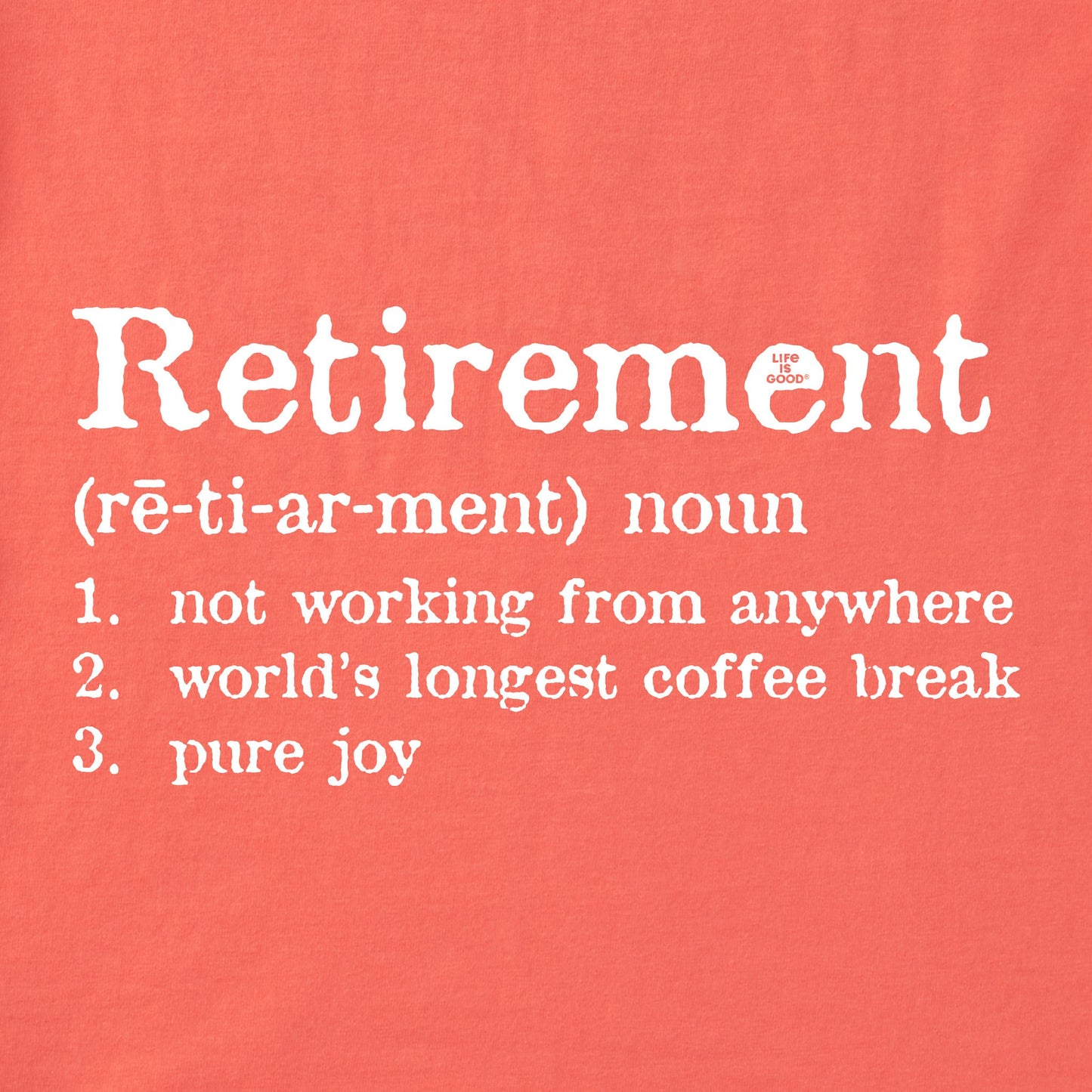 Women's Retirement Defined Short Sleeve Crusher Tee