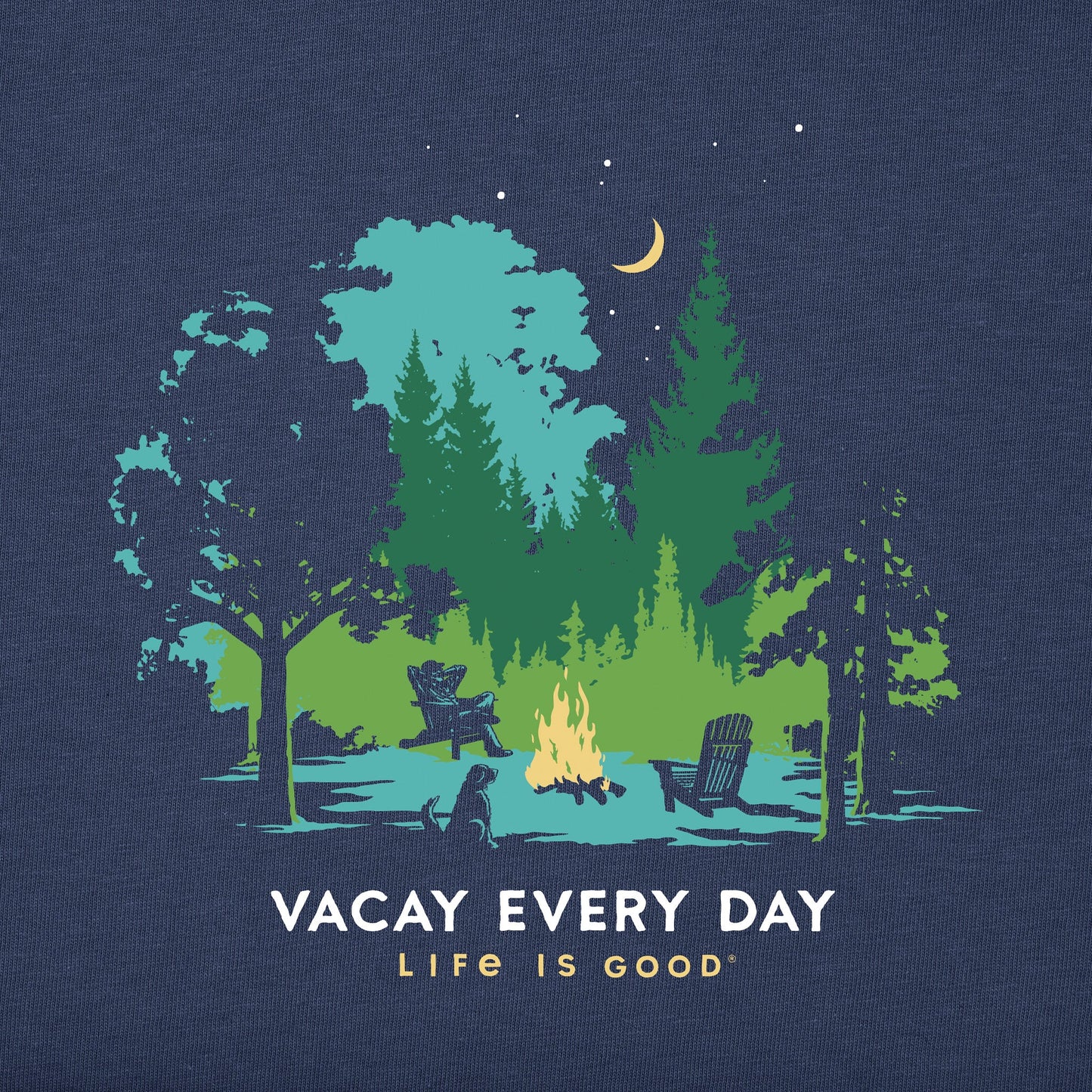 Men's Vacay Every Day Camp Short Sleeve Crusher Tee