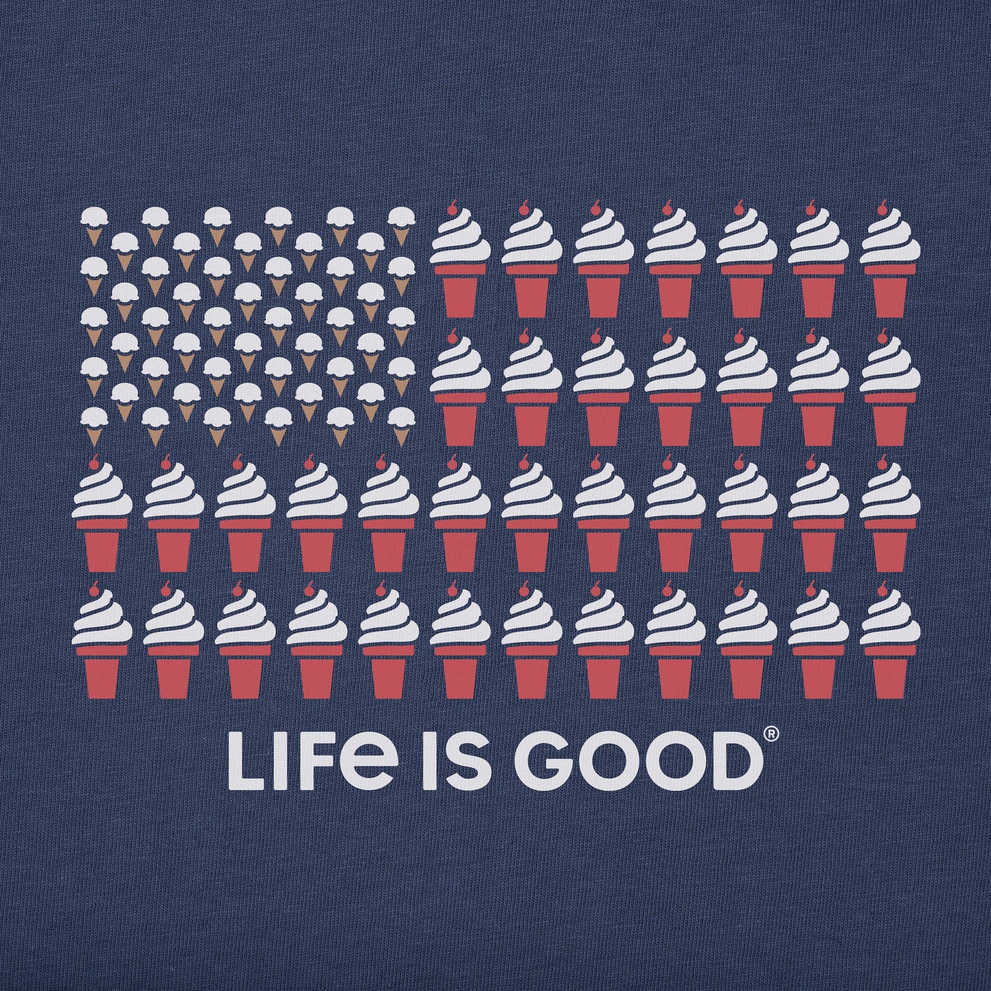 Men's Ice Cream Flag Short Sleeve Tee