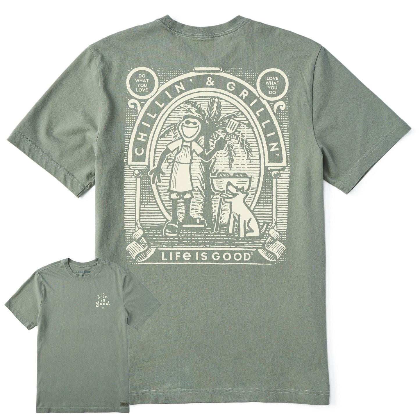 Men's Retro Chillin' & Grillin' Short Sleeve Tee