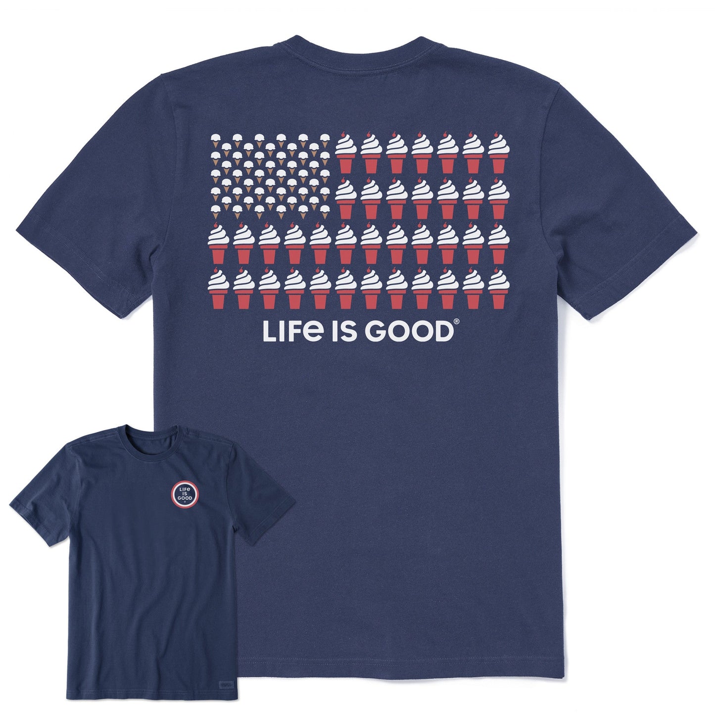 Men's Ice Cream Flag Short Sleeve Tee