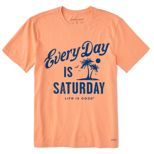 Men's Every Day is Saturday Palm Short Sleeve Crusher Tee