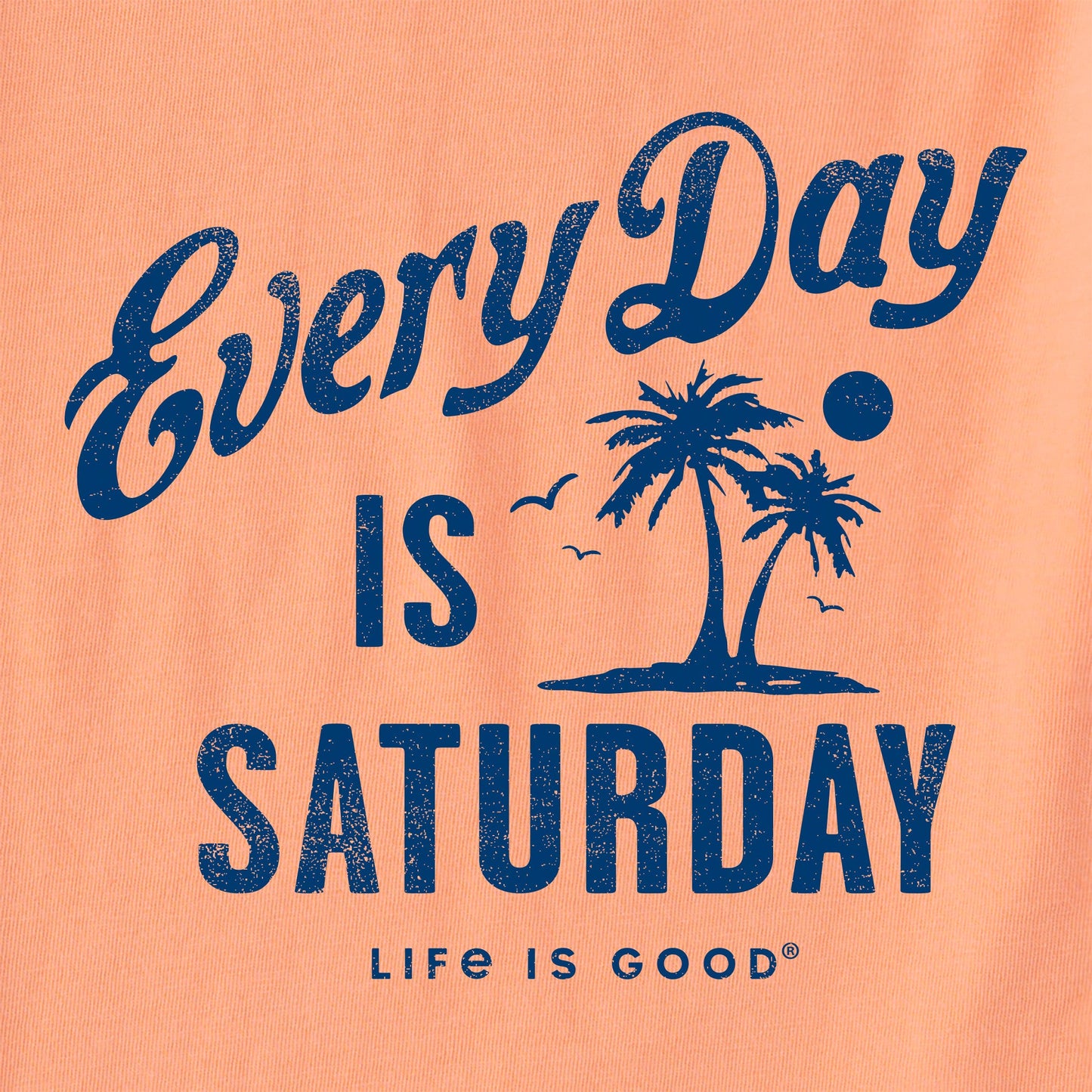 Men's Every Day is Saturday Palm Short Sleeve Crusher Tee