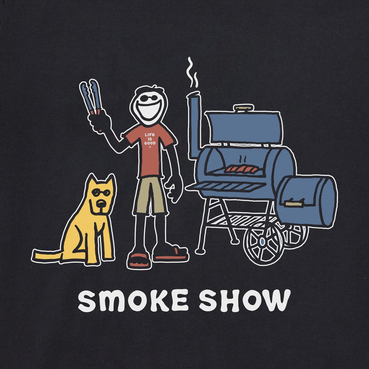 Men's Jake and Rocket Smoke Show Short Sleeve Crusher Tee