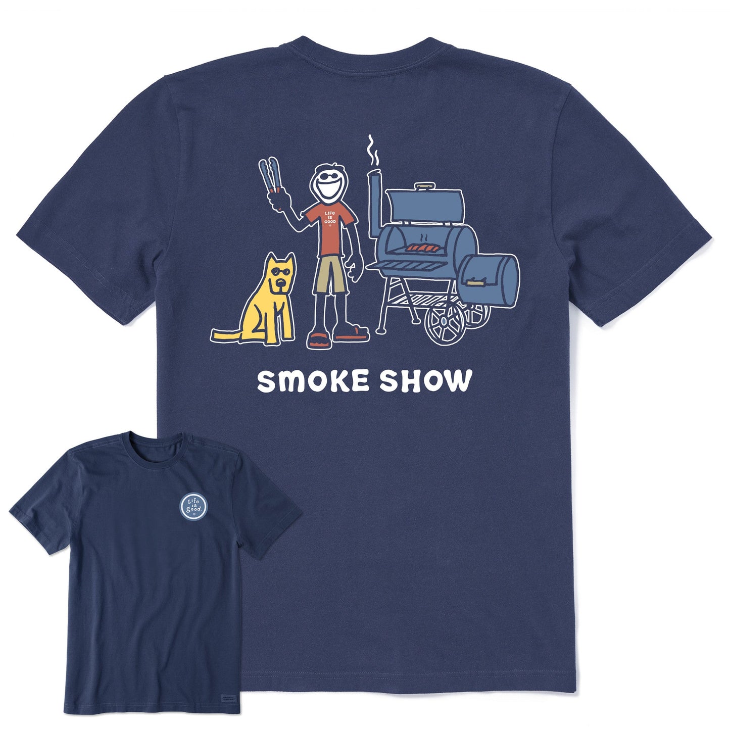 Men's Jake and Rocket Smoke Show Short Sleeve Crusher Tee