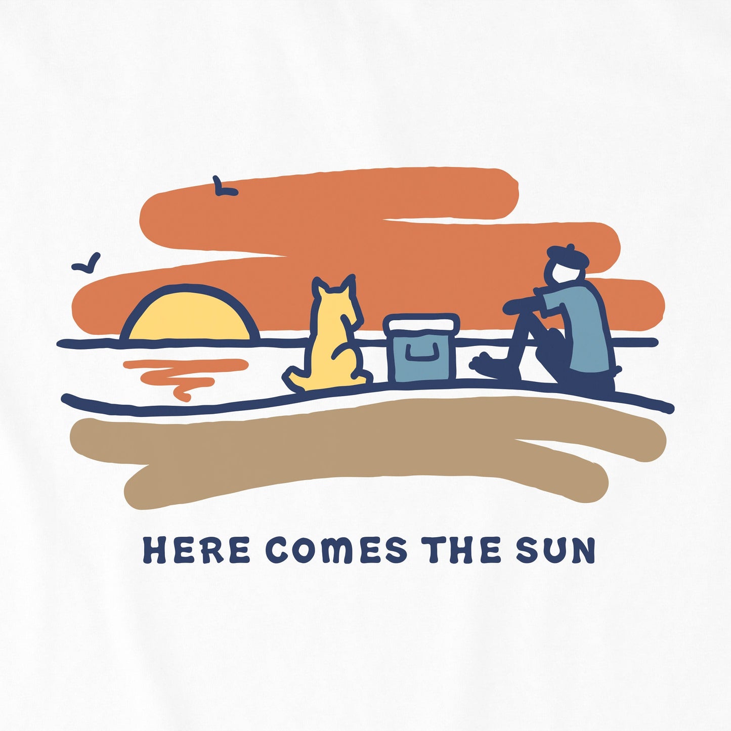 Men's Jake Rocket Sunset Short Sleeve Crusher Tee