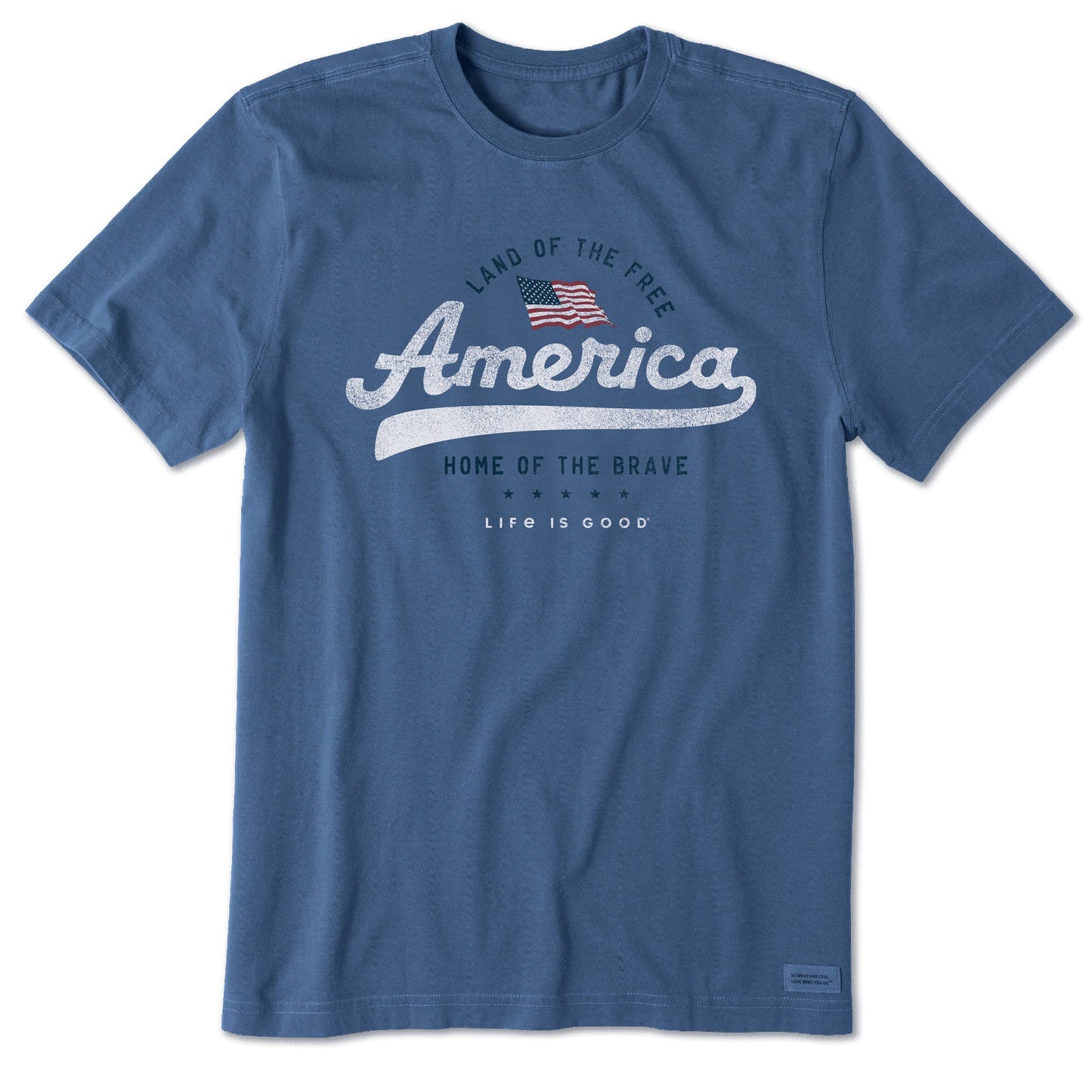 Men's Land of the Free Short Sleeve Crusher Tee