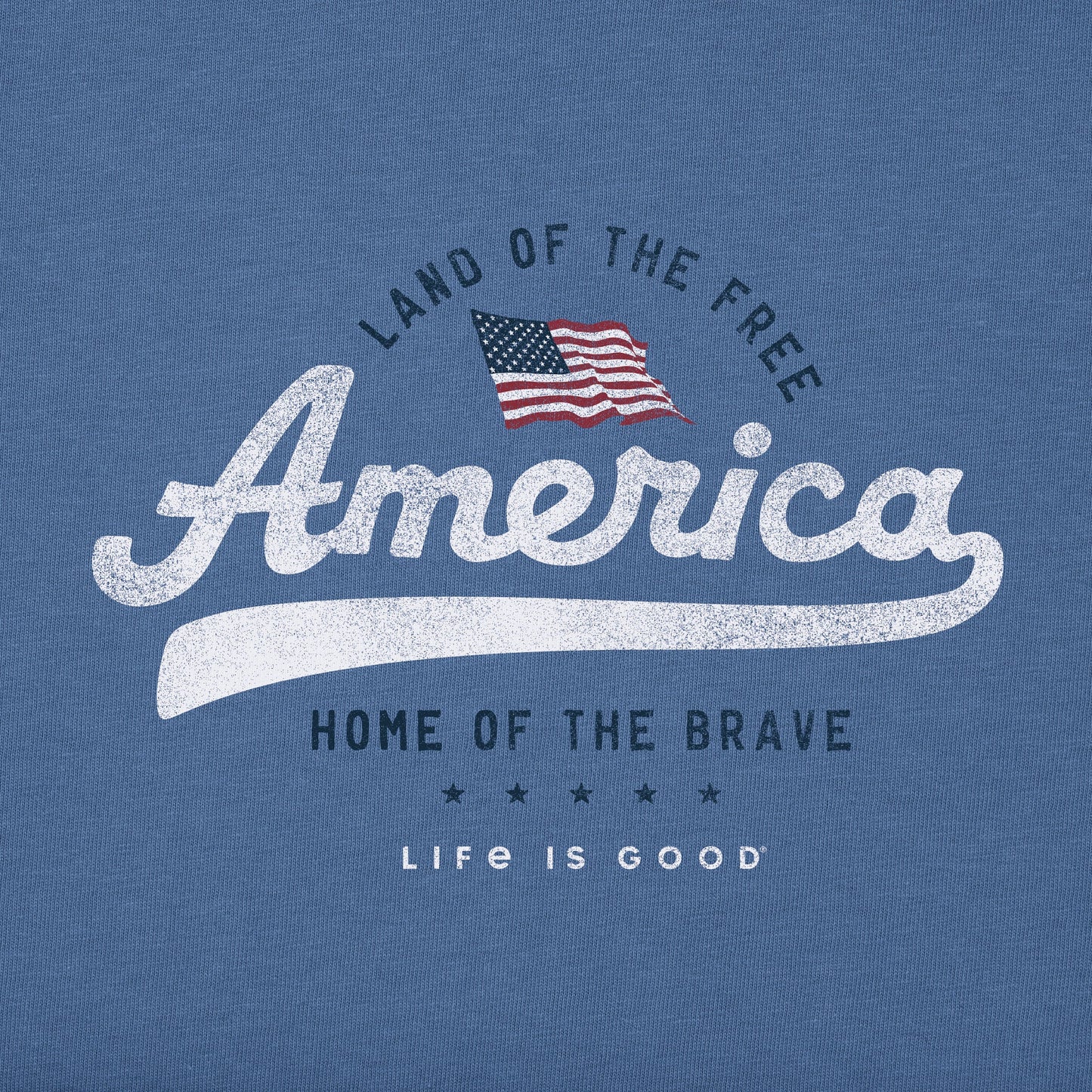 Men's Land of the Free Short Sleeve Crusher Tee