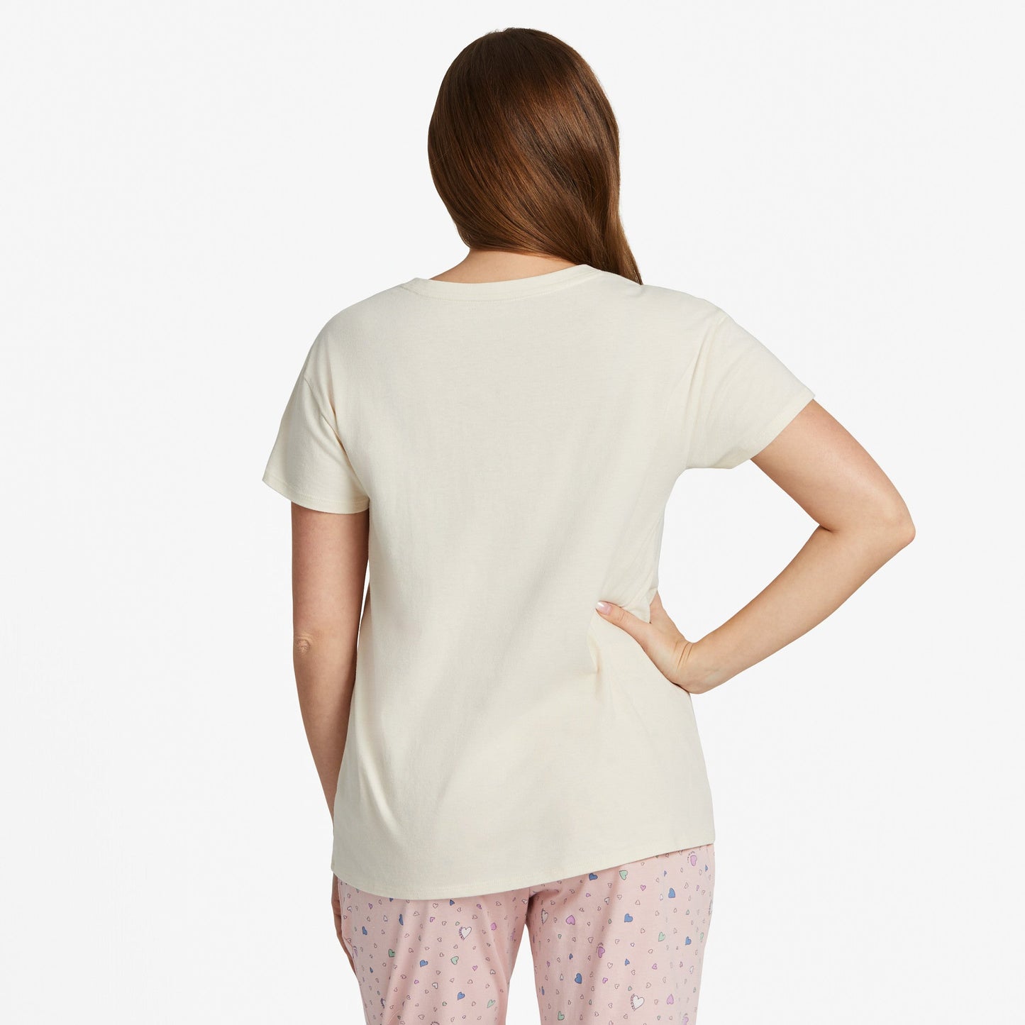 Women's Kindness is Free Evaporating Heart Snuggle Up Relaxed Sleep Vee