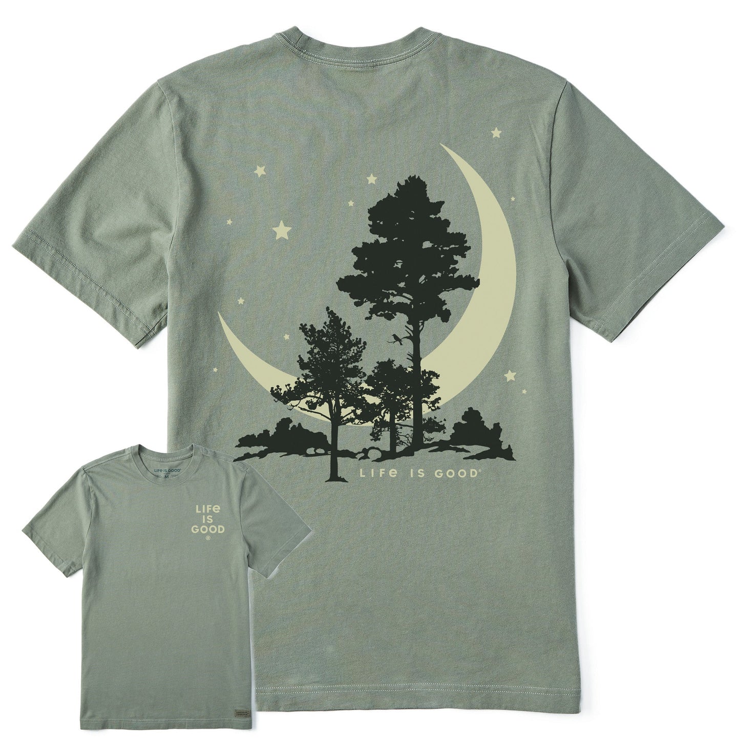 Men's Moonlight Trees Short Sleeve Tee