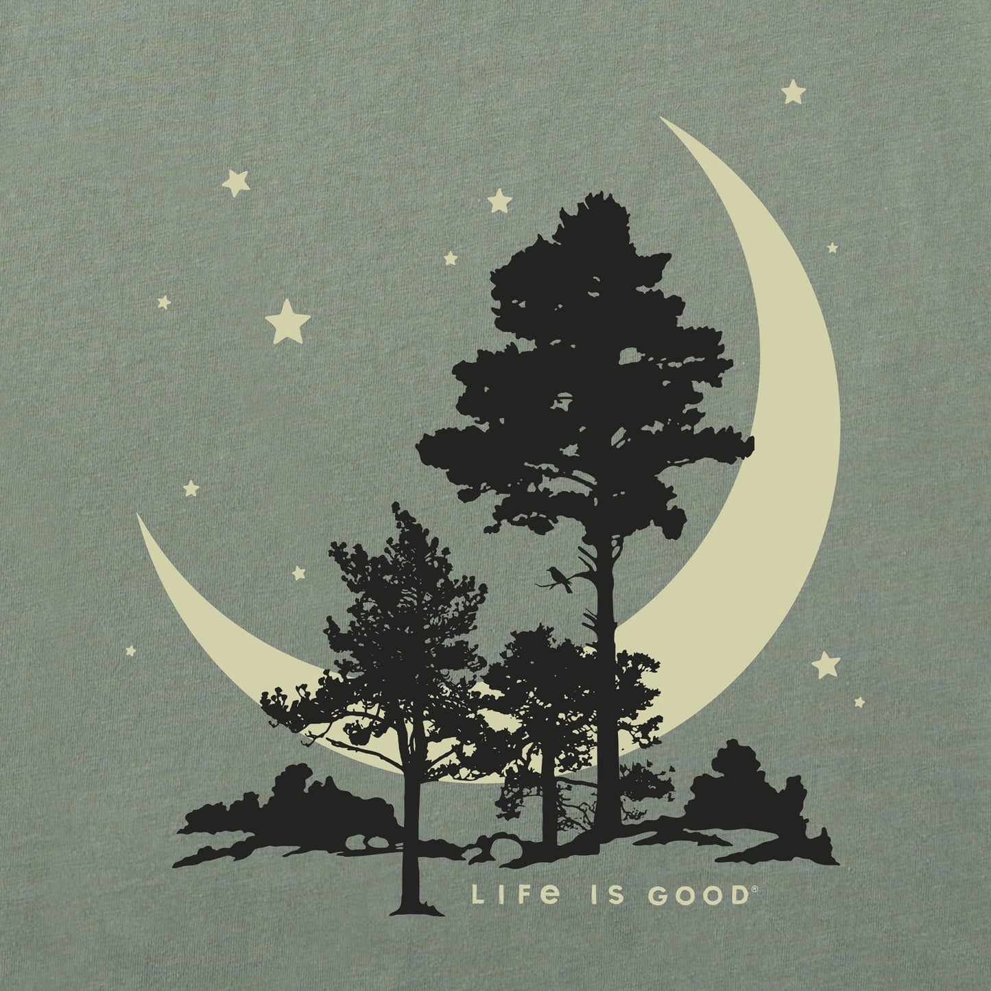 Men's Moonlight Trees Short Sleeve Tee