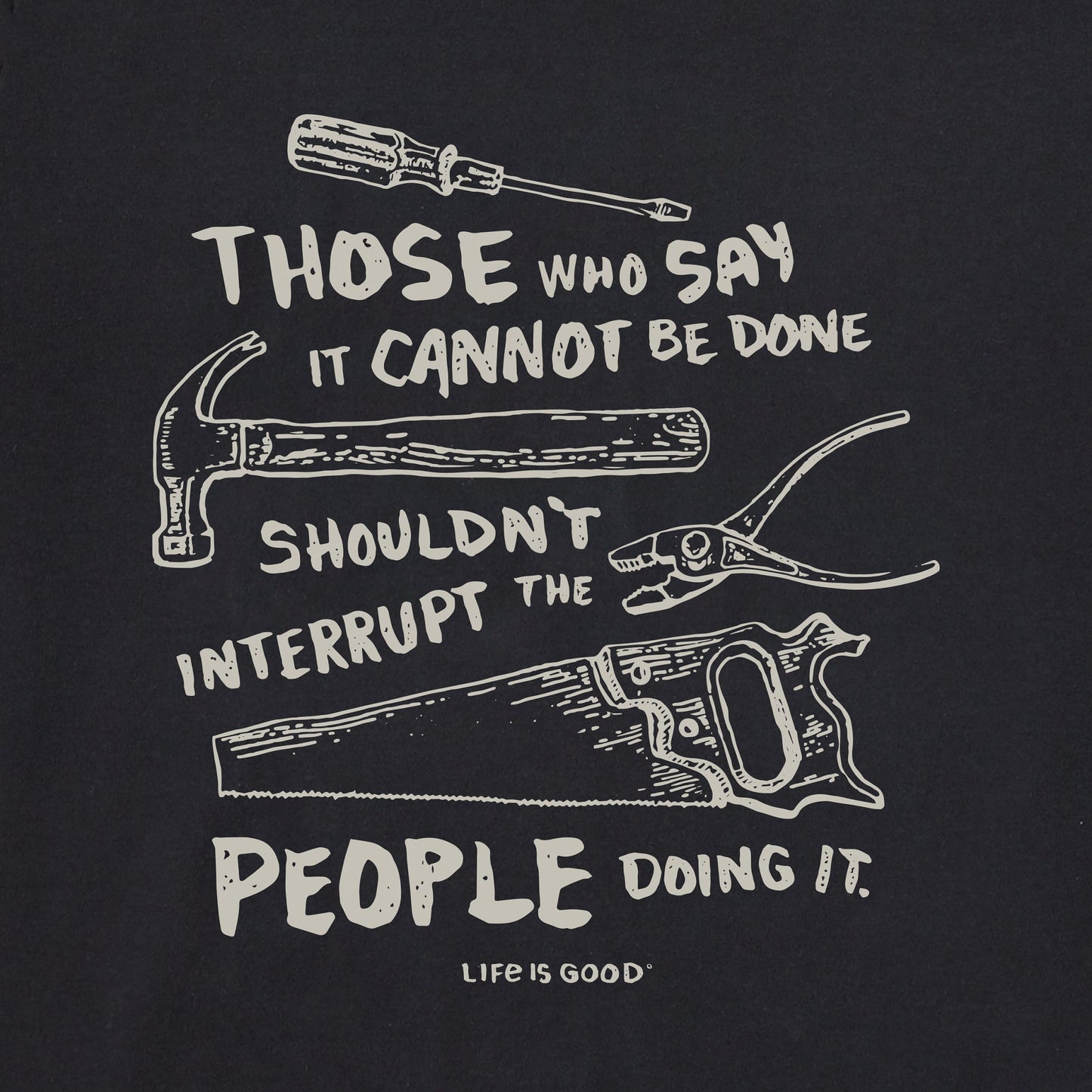 Men's Don't Interrupt Handyman Tools Short Sleeve Tee