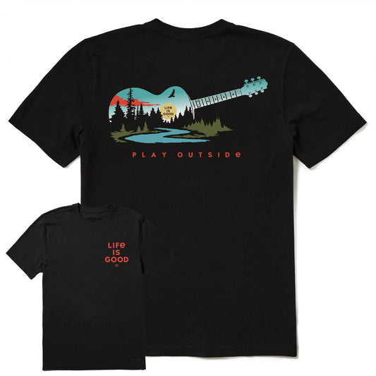 Men's Play Outside Guitar Landscape Short Sleeve Tee