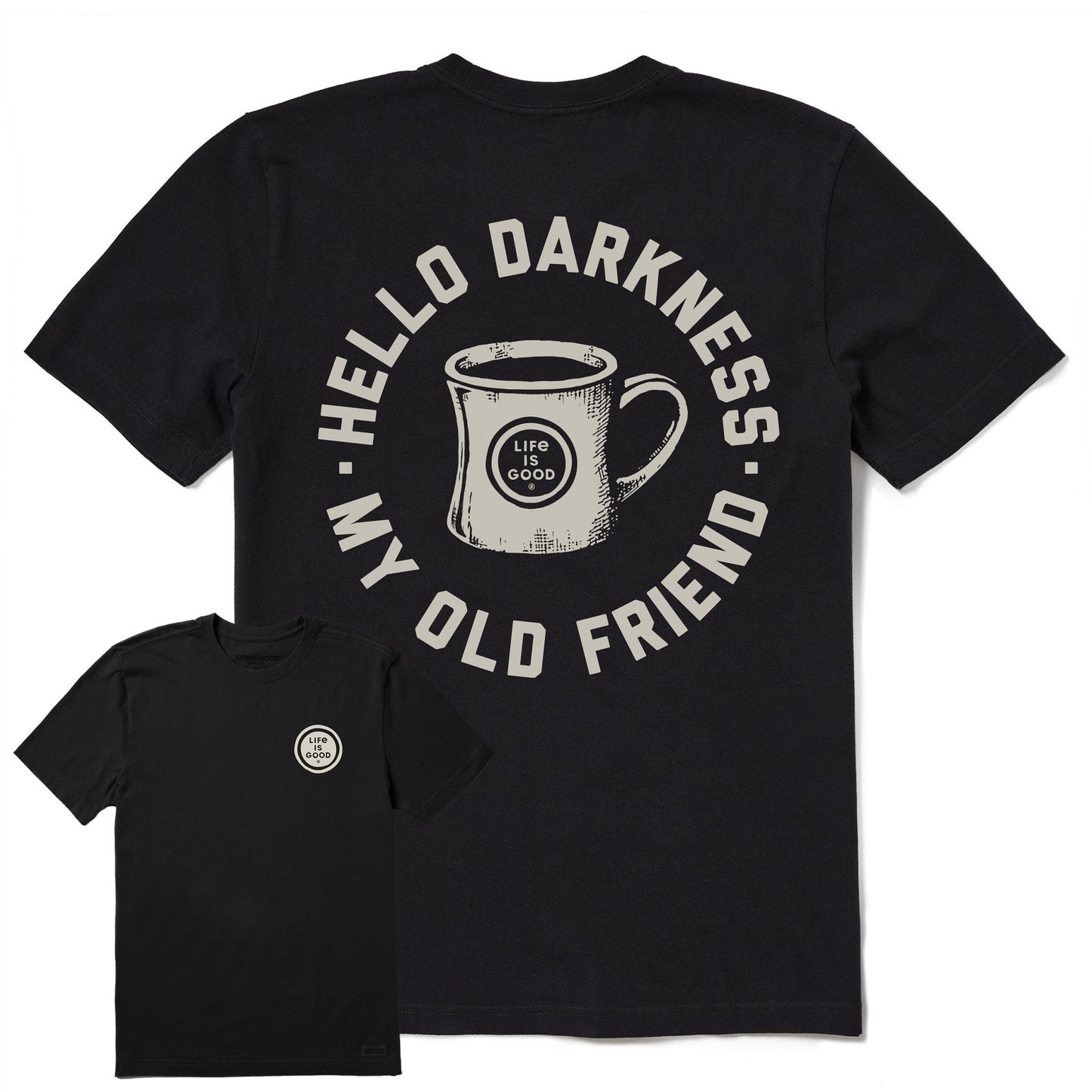 Men's Hello Darkness My Old Friend Short Sleeve Crusher Tee