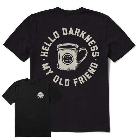 Men's Hello Darkness My Old Friend Short Sleeve Crusher Tee