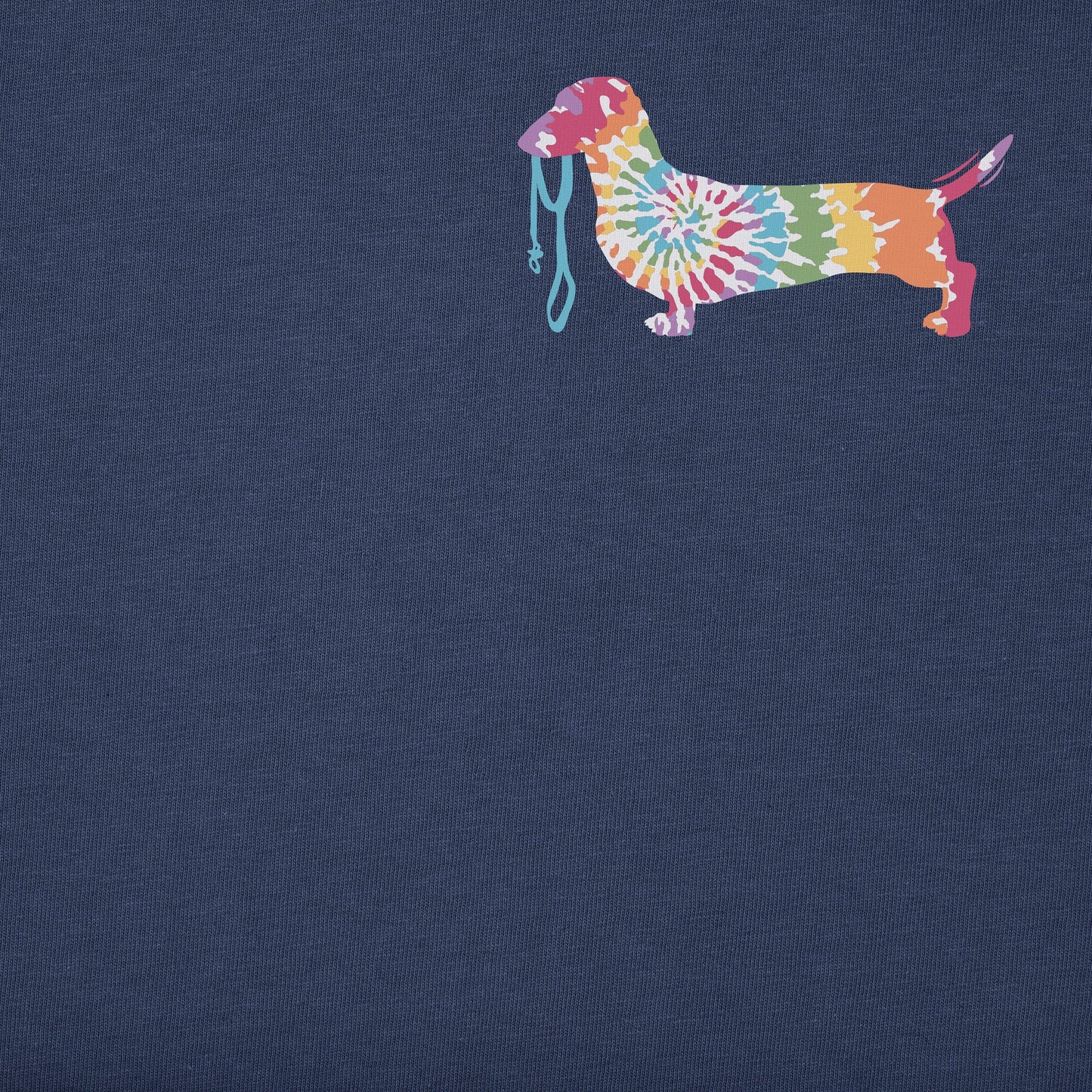 Men's Wag On Tie Dye Dachshund Short Sleeve Crusher Tee