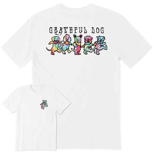 Men's Grateful Dancing Dogs Short Sleeve Tee