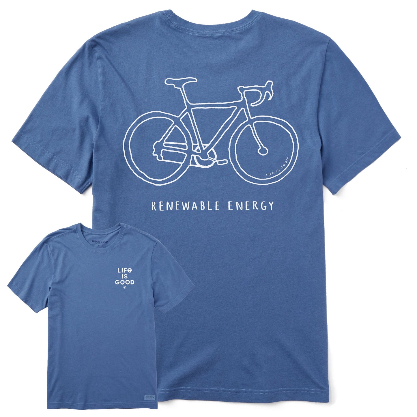 Men's Renewable Energy Bike Short Sleeve Tee