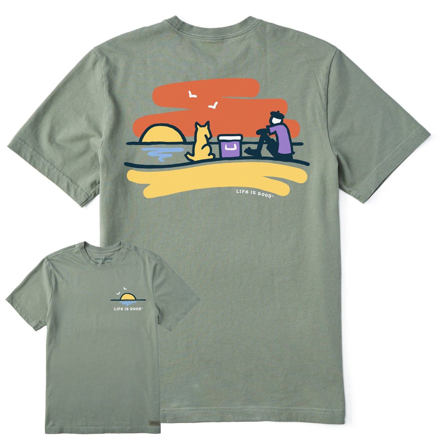 Men's Jake & Rocket Sunset Beach Short Sleeve Tee