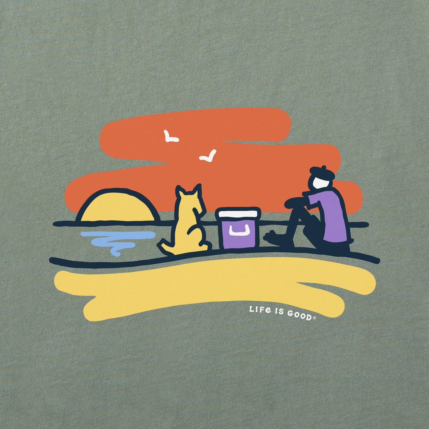 Men's Jake & Rocket Sunset Beach Short Sleeve Tee