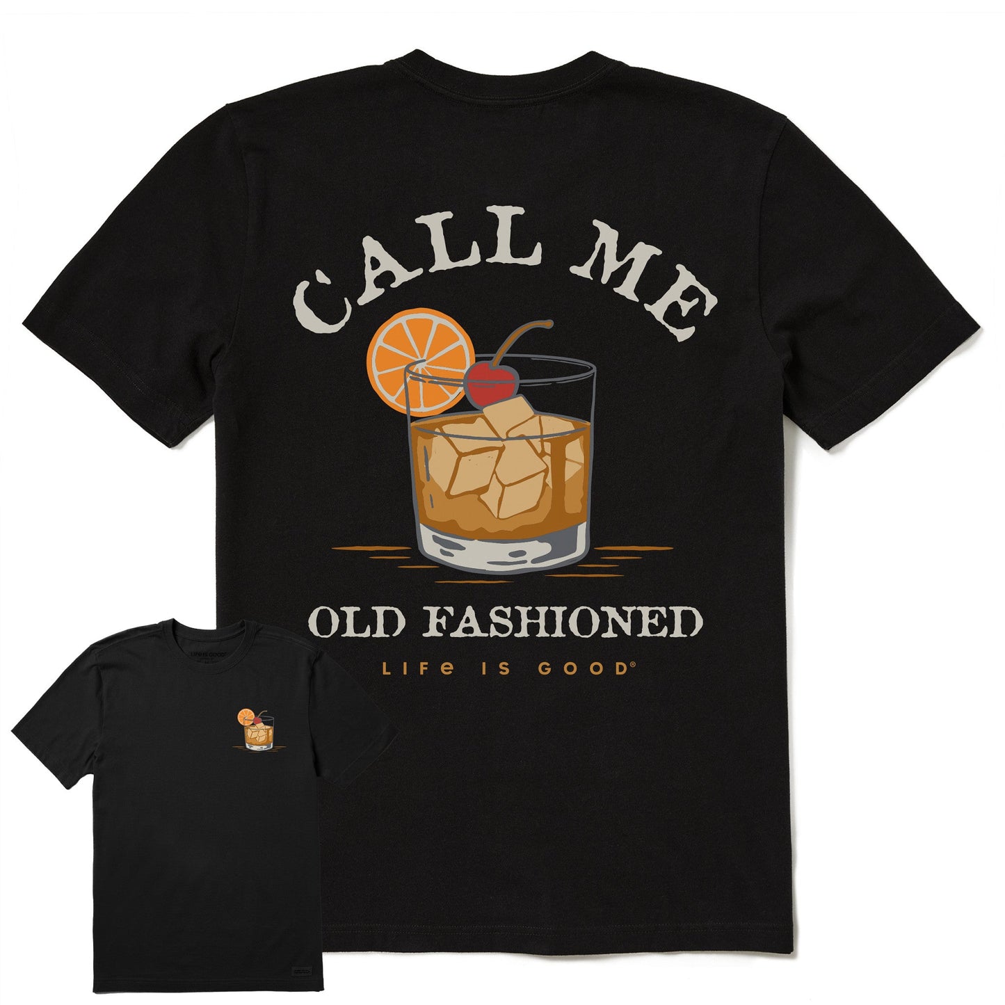 Men's Old Fashioned Cocktail Short Sleeve Tee