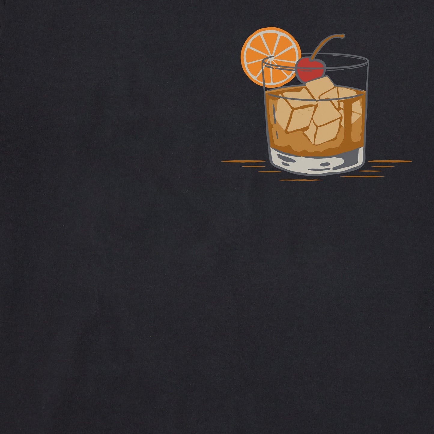 Men's Old Fashioned Cocktail Short Sleeve Tee