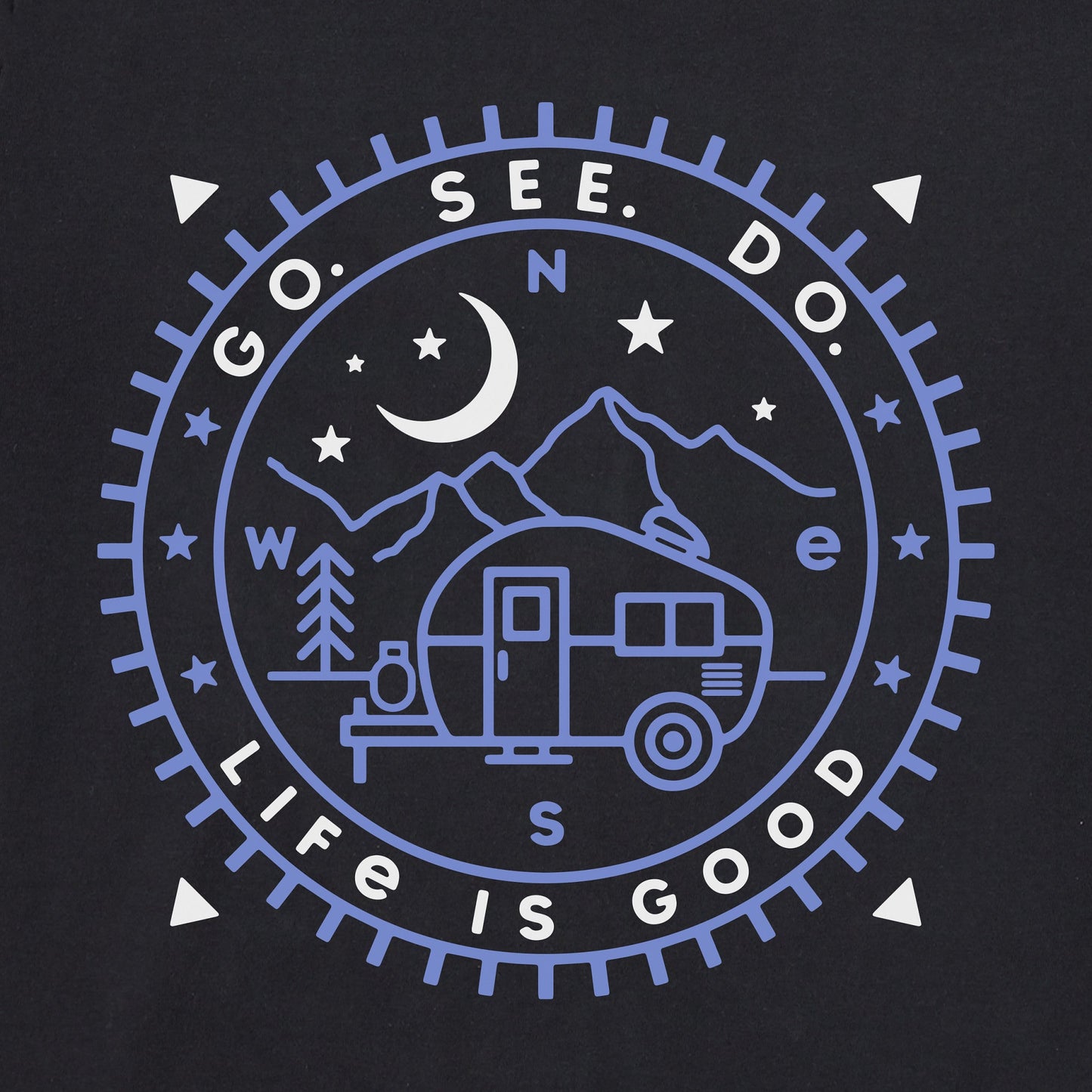 Men's Camper Compass Short Sleeve Tee