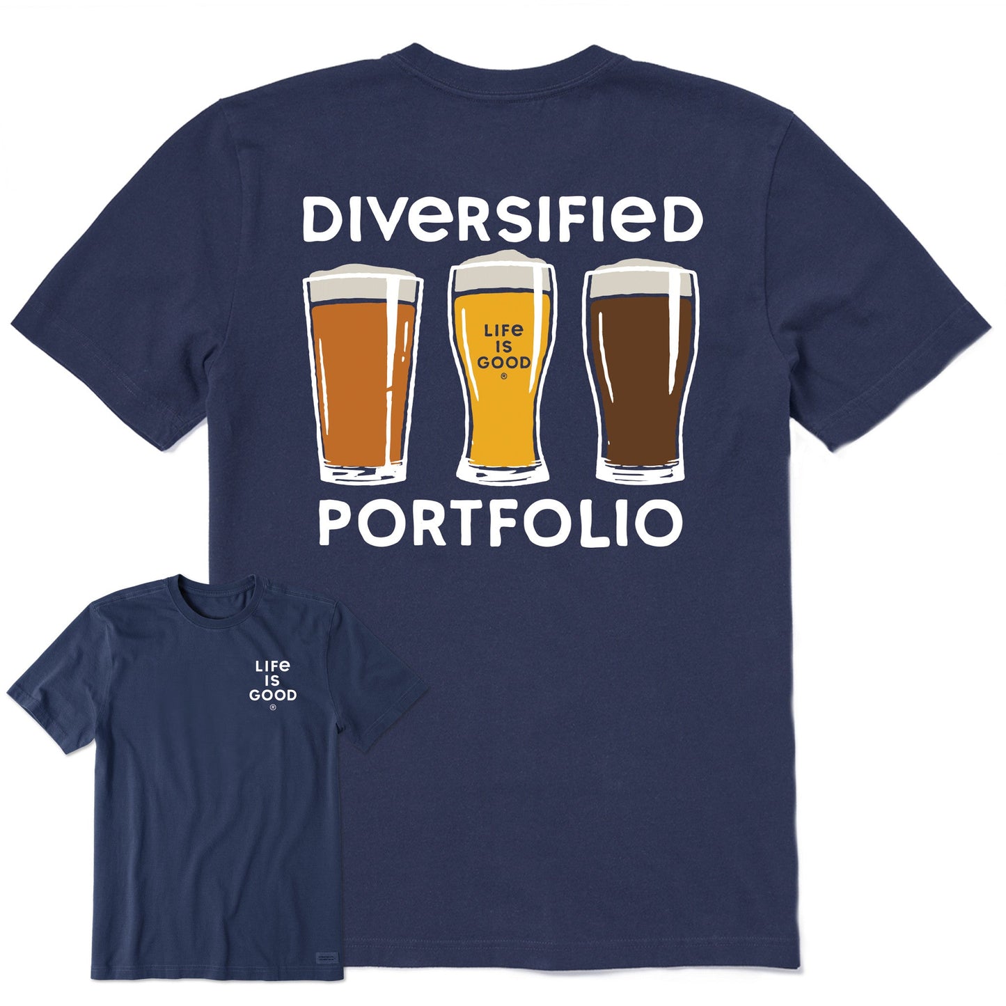Men's Diversified Portfolio Beer Short Sleeve Tee