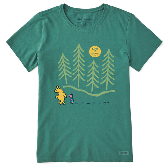 Women's Winnie Hiking Through the Woods Short Sleeve Crusher Tee