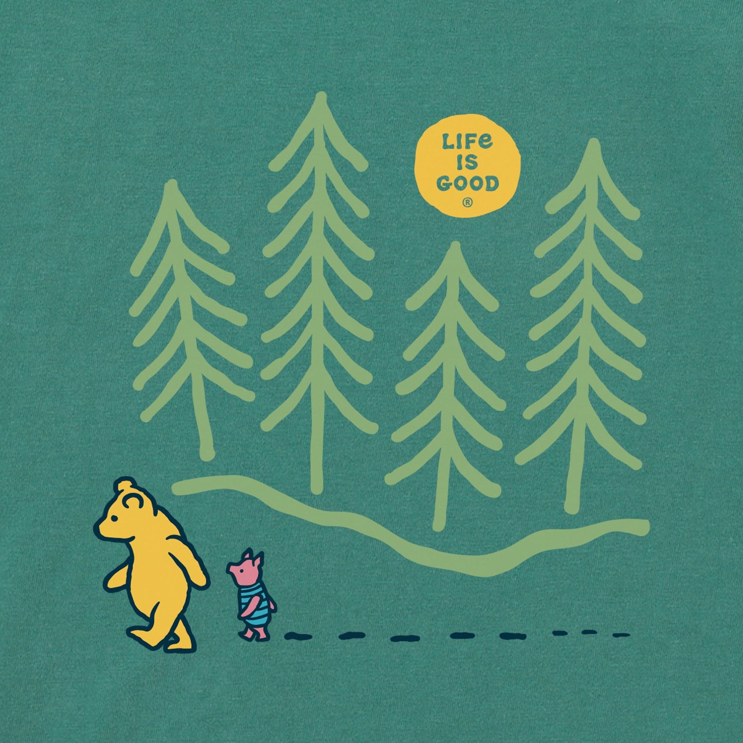 Women's Winnie Hiking Through the Woods Short Sleeve Crusher Tee