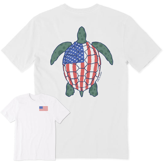 Men's Americana Turtle Short Sleeve Tee