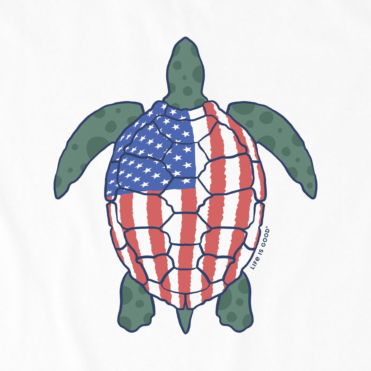 Men's Americana Turtle Short Sleeve Tee
