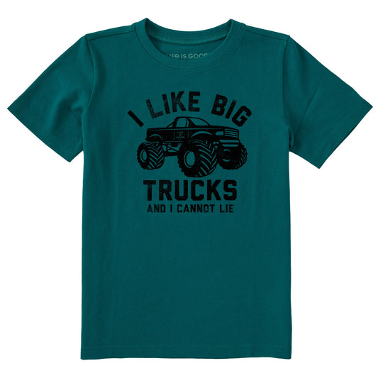 Kids I Like Big Trucks Lift Short Sleeve Crusher Tee