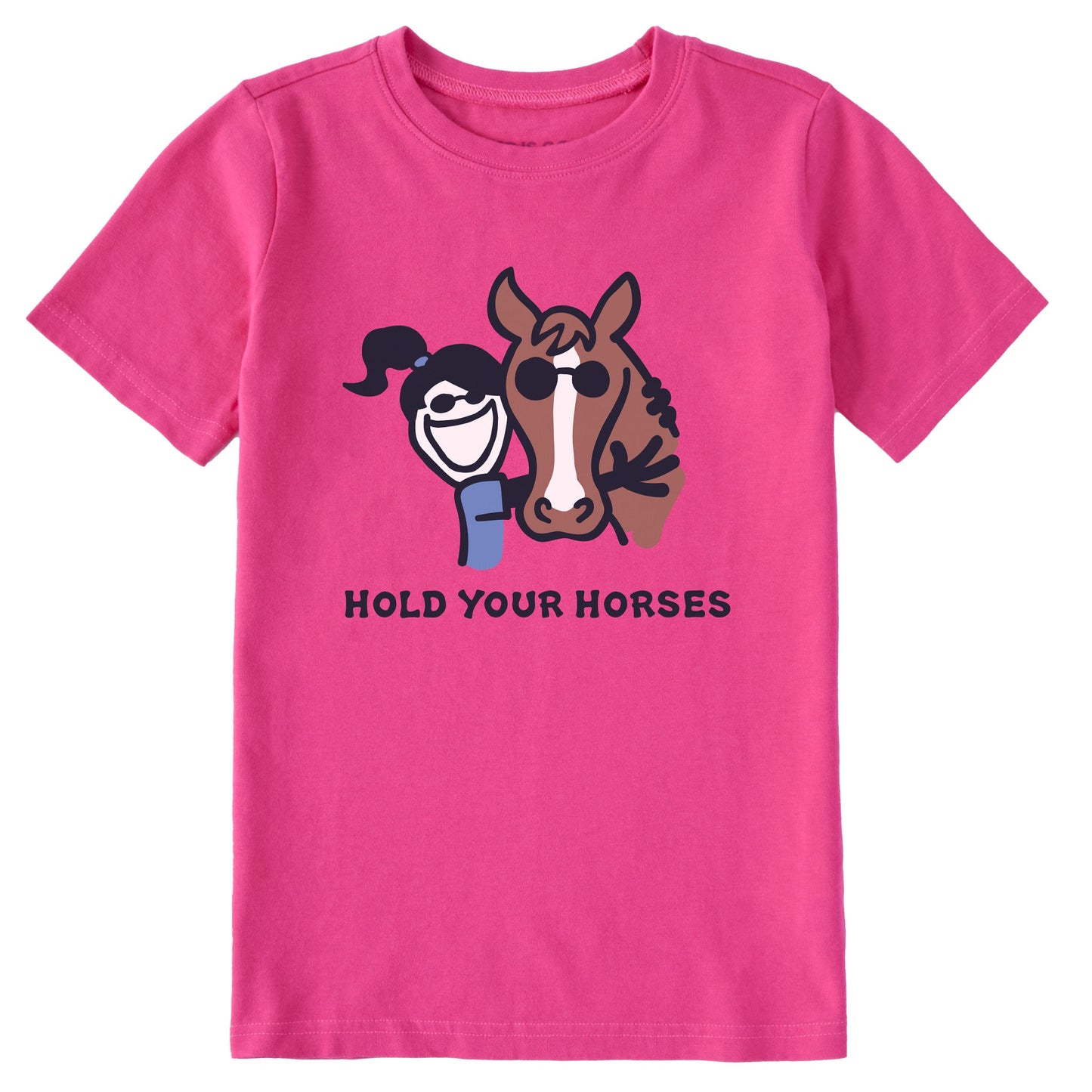 Kids Jackie Hold Your Horses Short Sleeve Crusher Tee