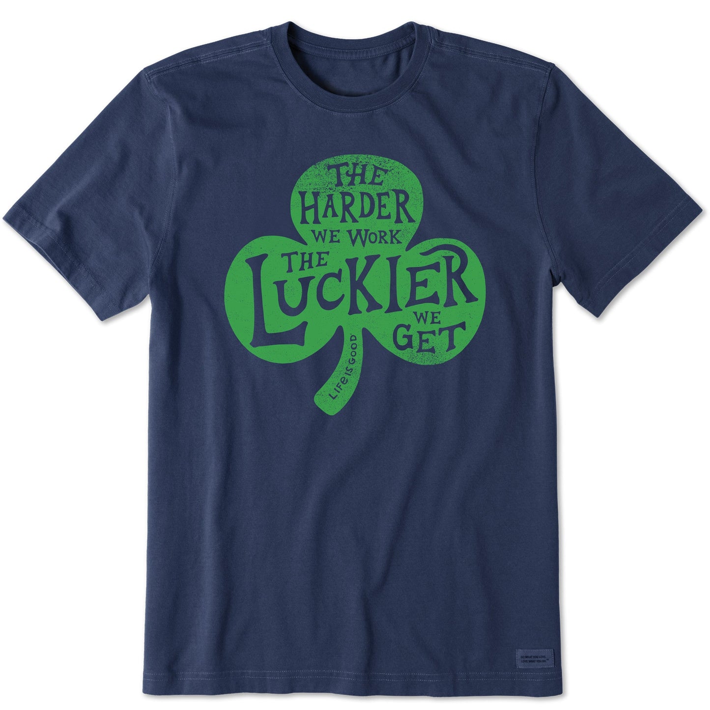Men's Hard Work Shamrock Short Sleeve Crusher Tee