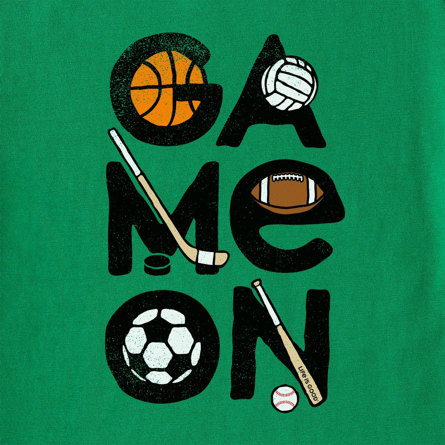 Kids Sport Game On Long Sleeve Crusher Tee