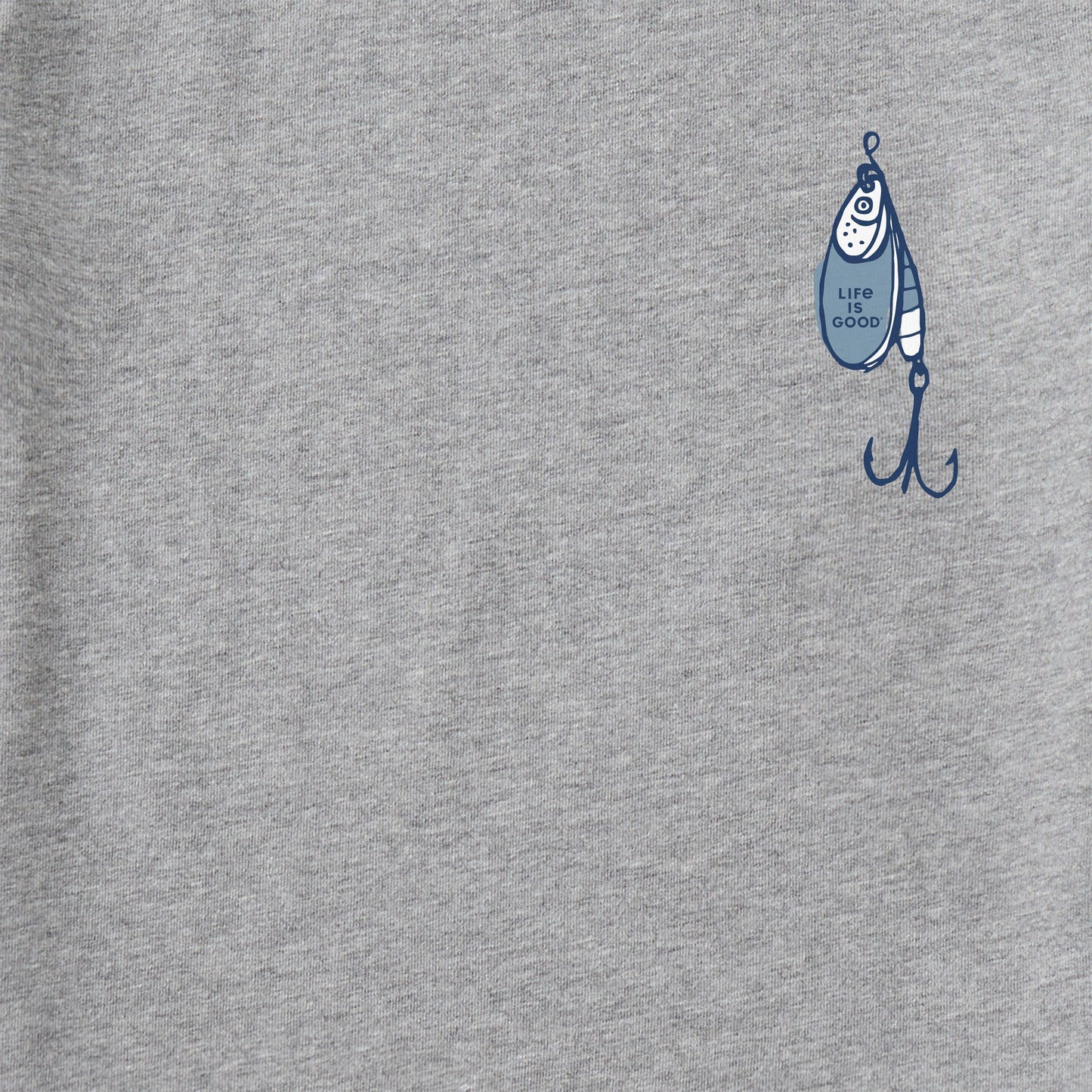 Men's Fish More Worry Less Hooks and Tackle Short Sleeve Tee