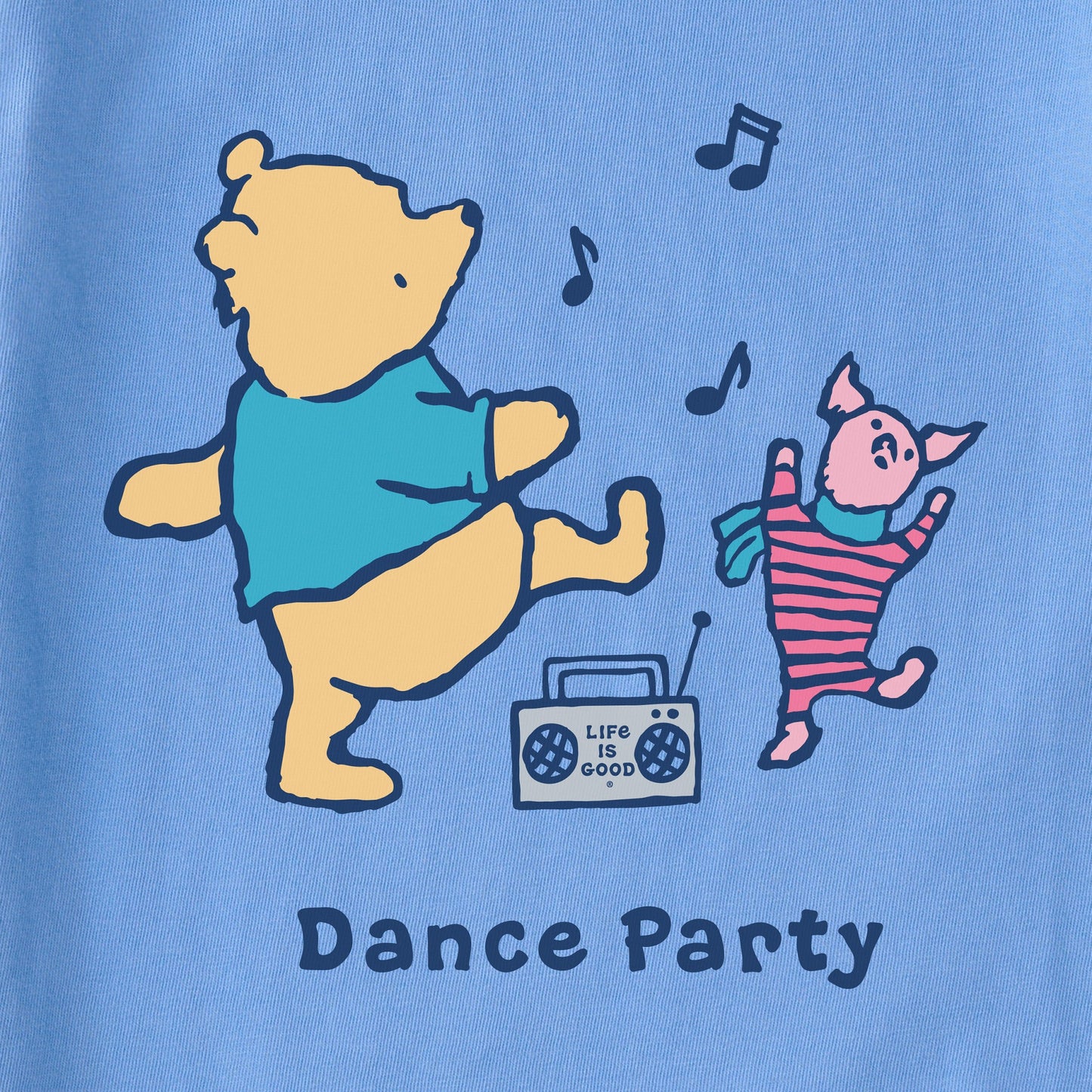 Women's Winnie & P Dance Party Short Sleeve Crusher Boxy Tee